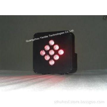 9*10W LED RGBWA Wireless DMX LED Par Light , Outdoor Stage